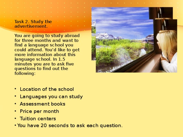 Study the advertisement you are considering. Task 2 study the advertisement. Advertisement ЕГЭ английский. Study the advertisement ЕГЭ английский картинки. Task 2 study the advertisement location.