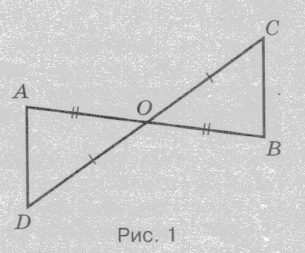 На рисунке 1 отрезки ab