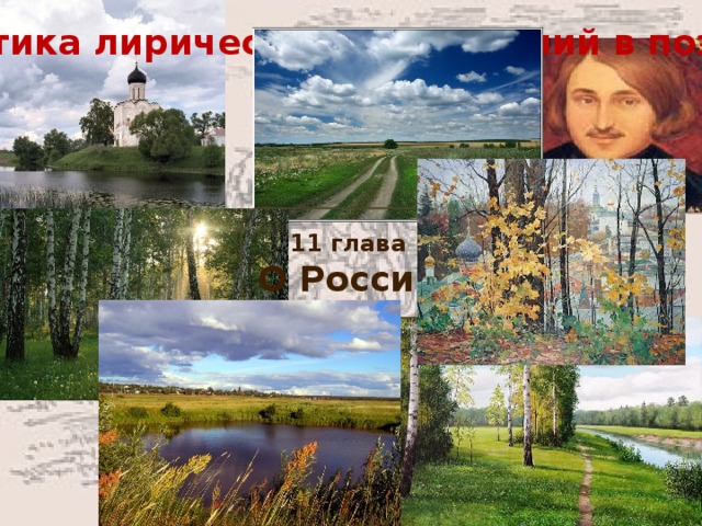 Тематика лирических отступлений в поэме 11 глава О России