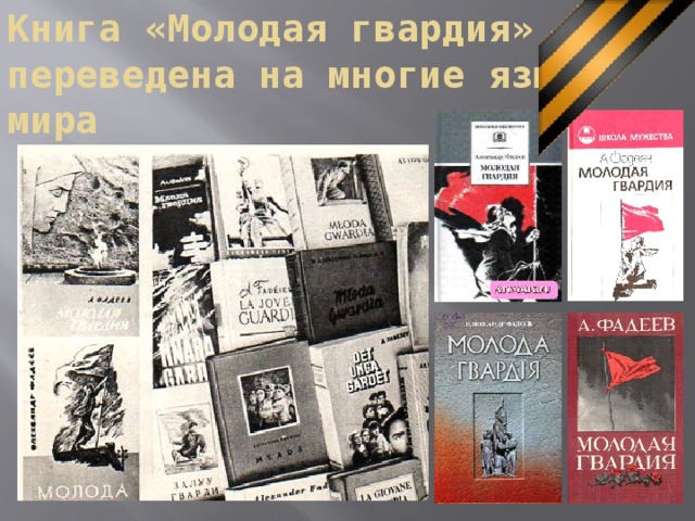 Книга «Молодая гвардия» переведена на многие языки мира 