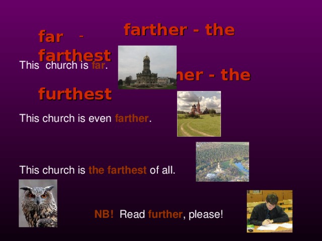 Farther further в чем разница