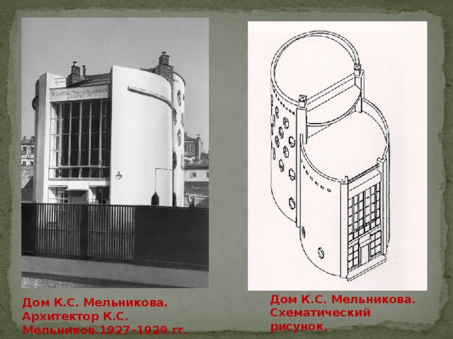 Дом мельникова планы