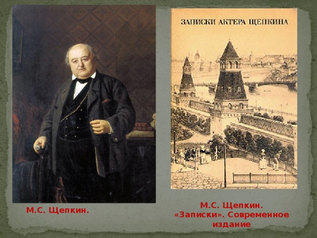 М.С. Щепкин. «Записки». Современное издание   М.С. Щепкин. 