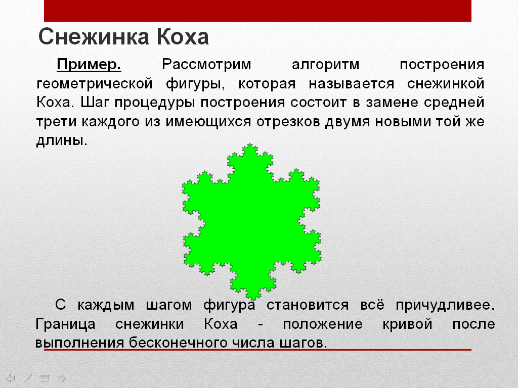 Как нарисовать снежинку коха