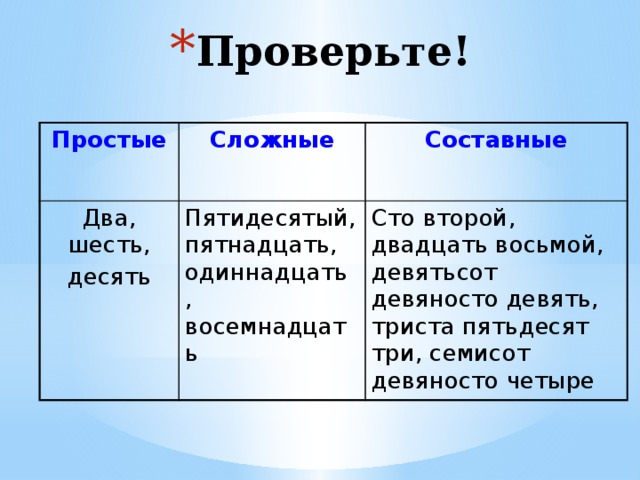 11 сложное. Четыреста сложное или простое. Простое сложное или составное. Пятидесяти простое сложное или составное. Девяносто простое или сложное.