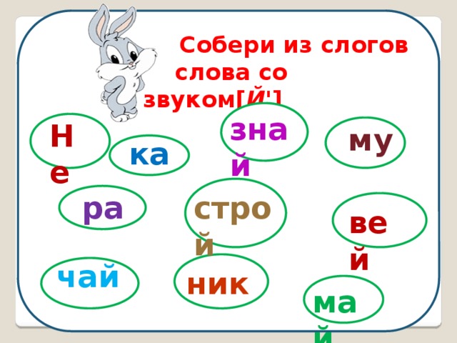 Слова со звуком й 2 класс