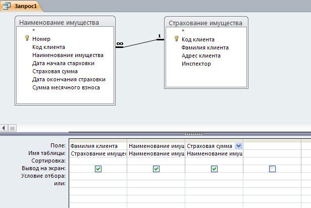 База данных страховой компании