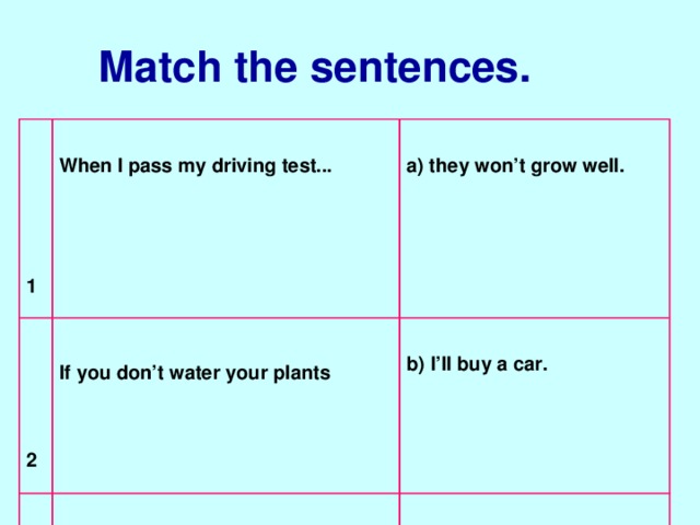 Make conditional sentences. Match the sentences. Conditional sentences упражнения. When sentences. Match the 2 Parts from conditional sentences if i Pass my Exams.