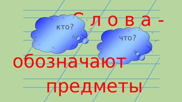 Слова отвечающие на вопросы кто что 1 класс конспект урока и презентация школа россии