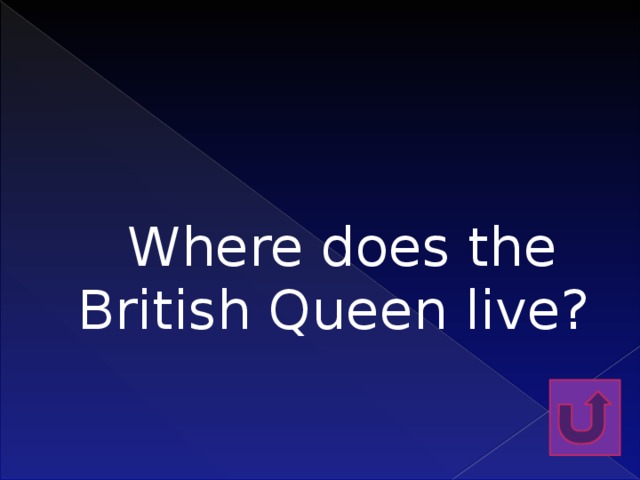 Where does the British Queen live?   