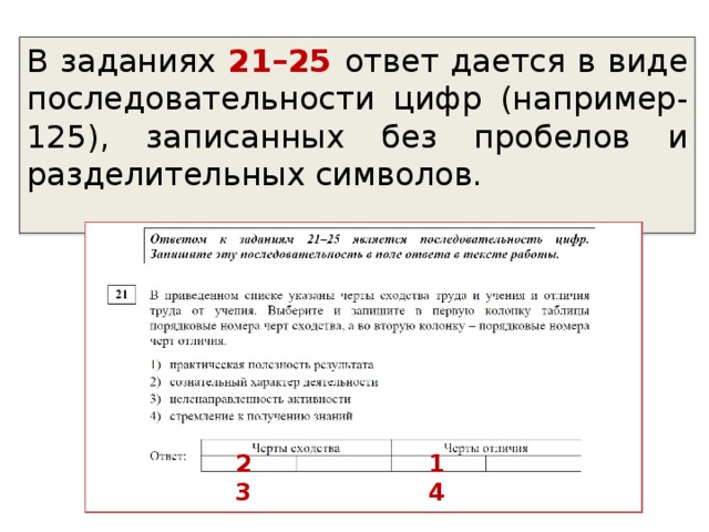 Ответ укажите в виде последовательности. Ответами к заданиям 1-6 является последовательность цифр. В задании необходимо выписать цифры последовательно. 21 Задание ОГЭ по обществознанию. Стрелки в 21 задании по обществознанию.