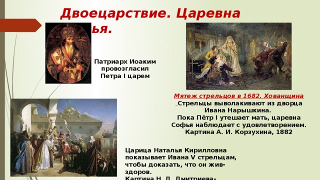 Картина а и корзухина мятеж стрельцов в 1682