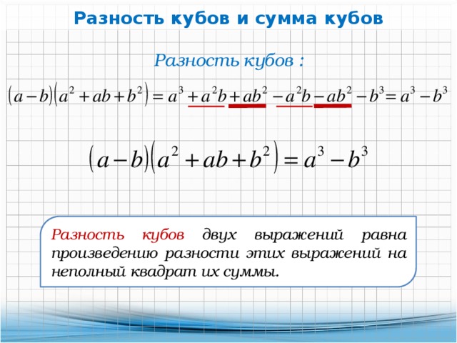 Преобразование многочлена в квадрат суммы или разности двух выражений 7 класс мерзляк презентация