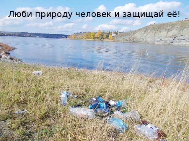 Люби природу человек и защищай её!