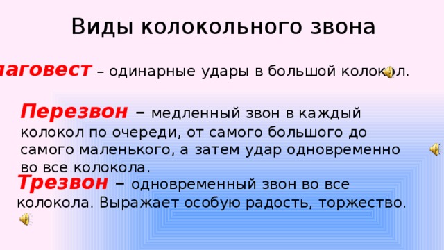 Типы колокольного звона