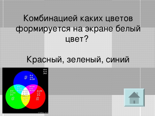 Белый цвет из каких цветов. Белый цвет образуется. Из каких цветов формируется белый цвет. Белый цвет из каких цветов складывается. Белый цвет монитора складывается из каких цветов.