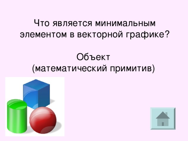 Что является минимальным элементом векторного изображения