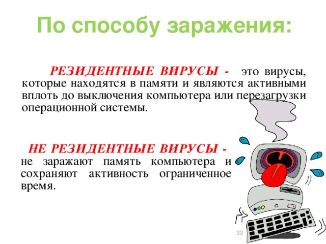 Презентация на тему классификация вирусов по информатике