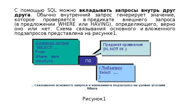 Sql запрос внутри запроса