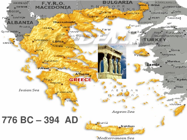 776 BC – 394  AD   