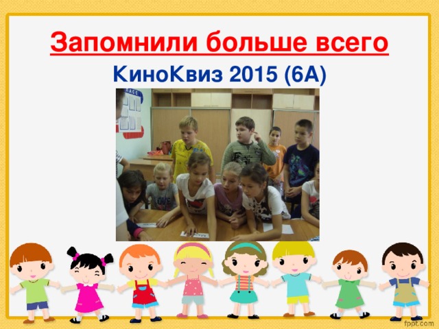 Запомнили больше всего  КиноКвиз 2015 (6А) 