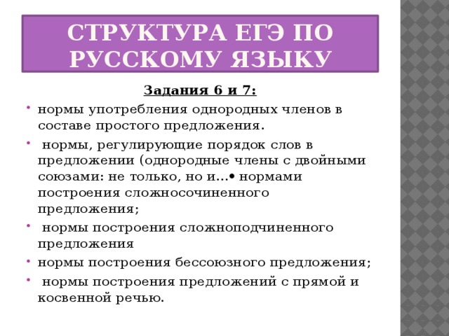 Структура егэ по русскому языку 2023 презентация