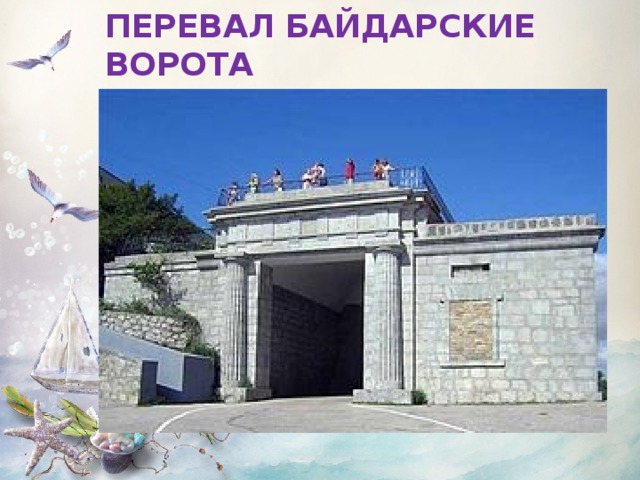 Байдарские ворота карта