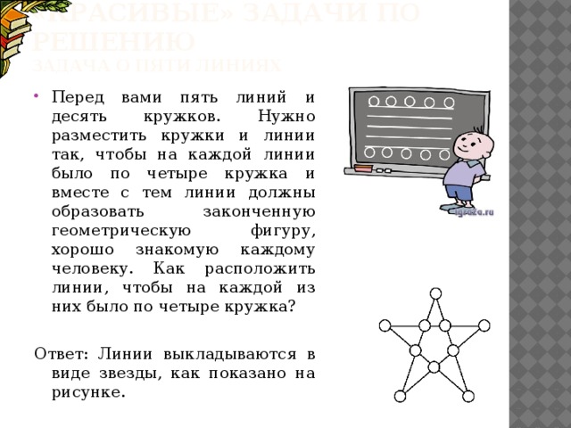 Красивые задачи в математике презентация