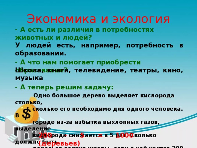 Проект экономика и экология