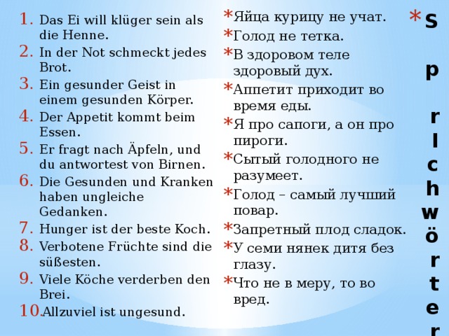 Презентация аппетит приходит во время еды