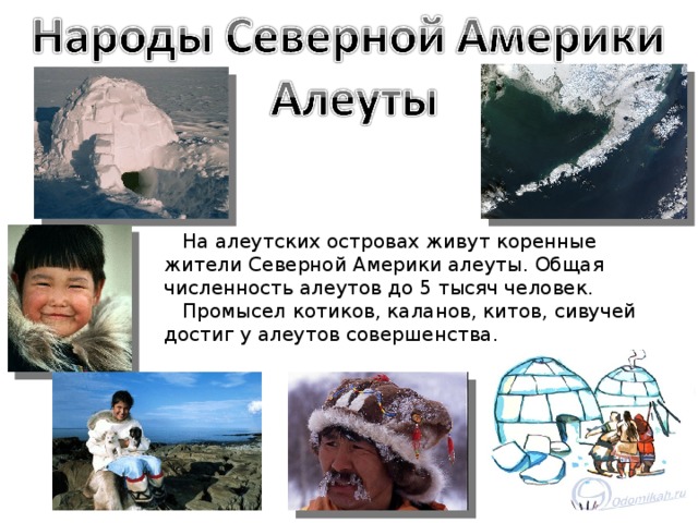 Алеуты народ презентация
