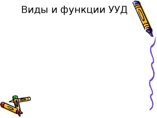 Виды и функции УУД 