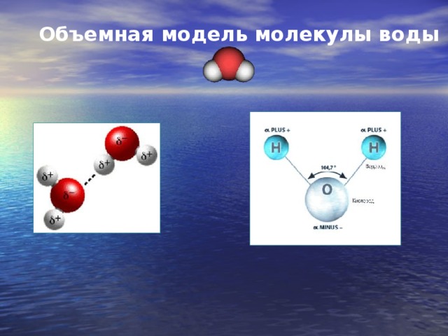 Модель молекулы воды. Модель воды. Молекула воды и льда