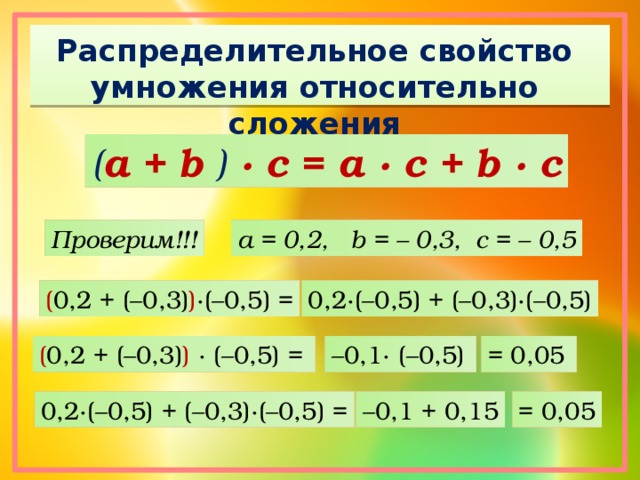 Свойства относительно умножения. Распределительное свойство умножения. Распределительное свойство сложения. Распределительное свойство относительно сложения. Распределительное свойство умножения рациональных чисел.