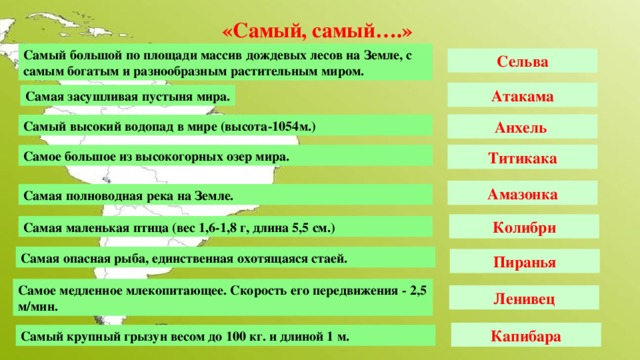 Укажите самый