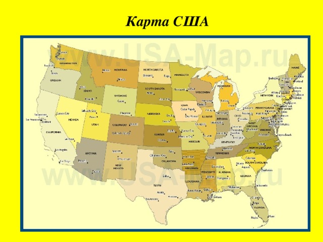 Карта США