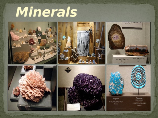  Minerals 