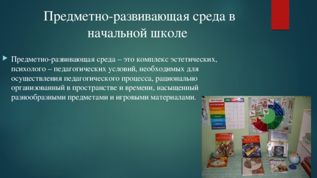 Проект по созданию предметно развивающей среды кабинета начальных классов