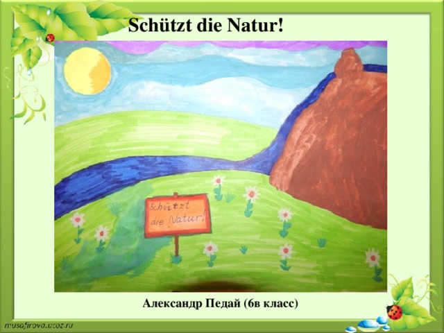 Schützt die Natur! Александр Педай (6в класс)