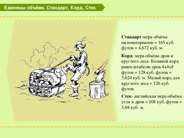 Мера объема в англии