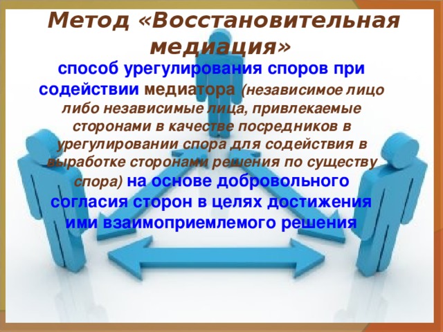 Проект школьная медиация