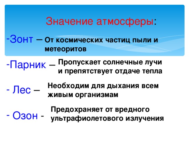 Атмосферно значение. Значение атмосферы зонт парник лес Озон. Значение атмосферы лес. Озон обходим для дыхания?. Значение атмосферы парник.