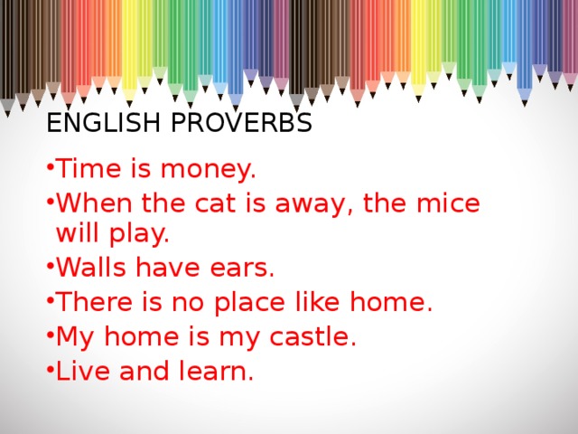 English proverbs