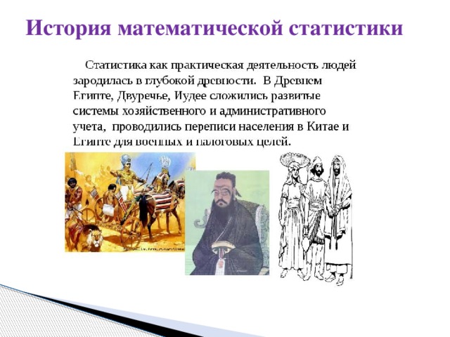 История статистики презентация