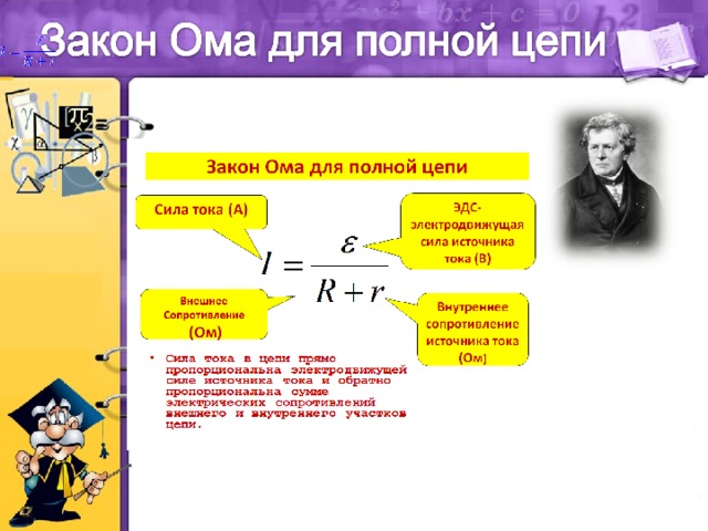 Презентация на тему закон ома для полной цепи 10 класс презентация