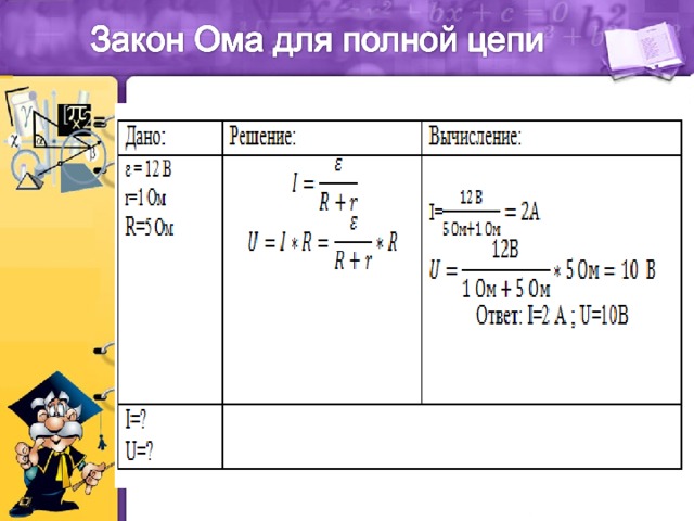 Эдс закон ома для полной цепи презентация 10 класс