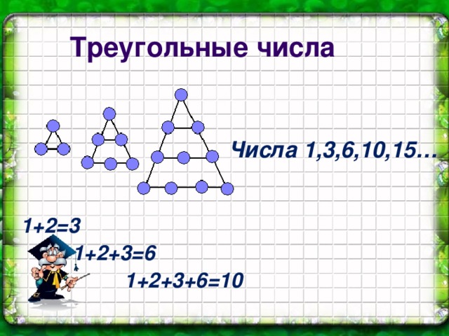 Треугольные числа проект