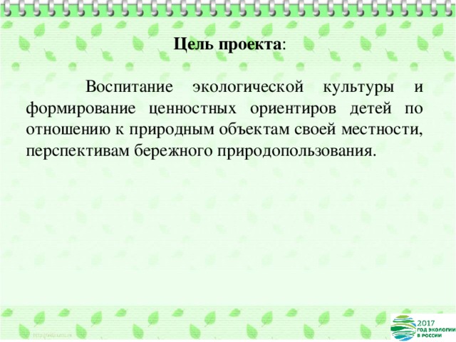 Экологический проект "Чистая страна" Центр дополнительного образования для детей