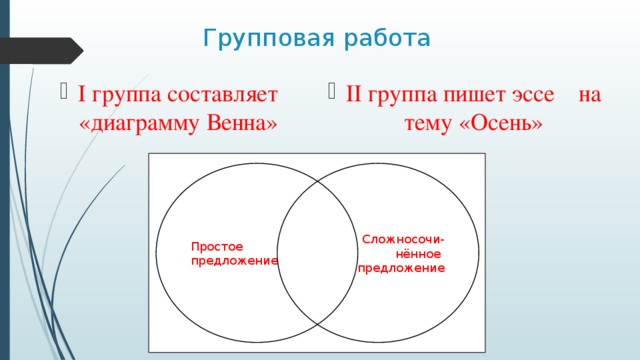 Диаграмма венна на уроках