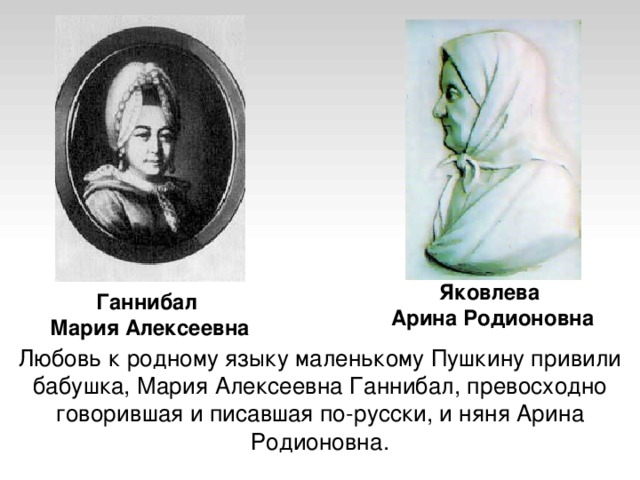 Арина родионовна яковлева в жизни и творчестве а с пушкина презентация